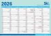 SKL Kalender 2026 i A4 format