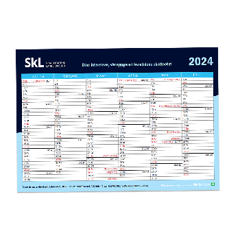 SKL Kalender 2024 i A4 format