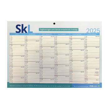 SKL Kalender 2025 i A4 format